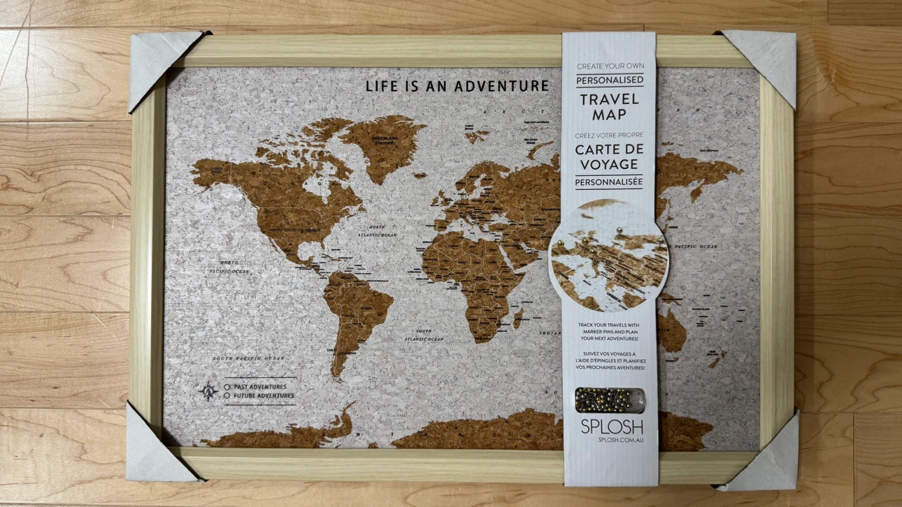 Splosh Personalised Travel Map