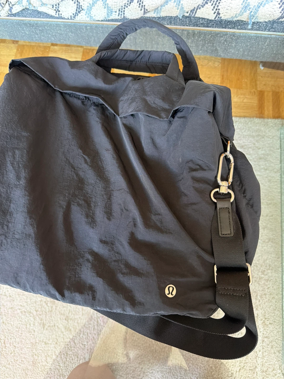 Lululemon Black Nylon Duffel Bag