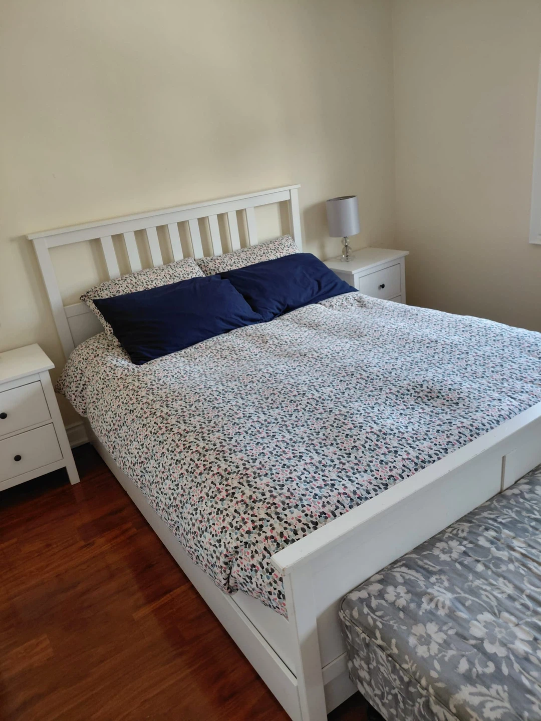 White Double Bed Frame with Storage Drawers - photo 2