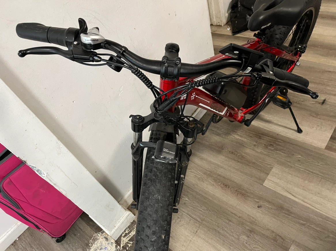 Red Electric Fat Tire Bike - photo 2