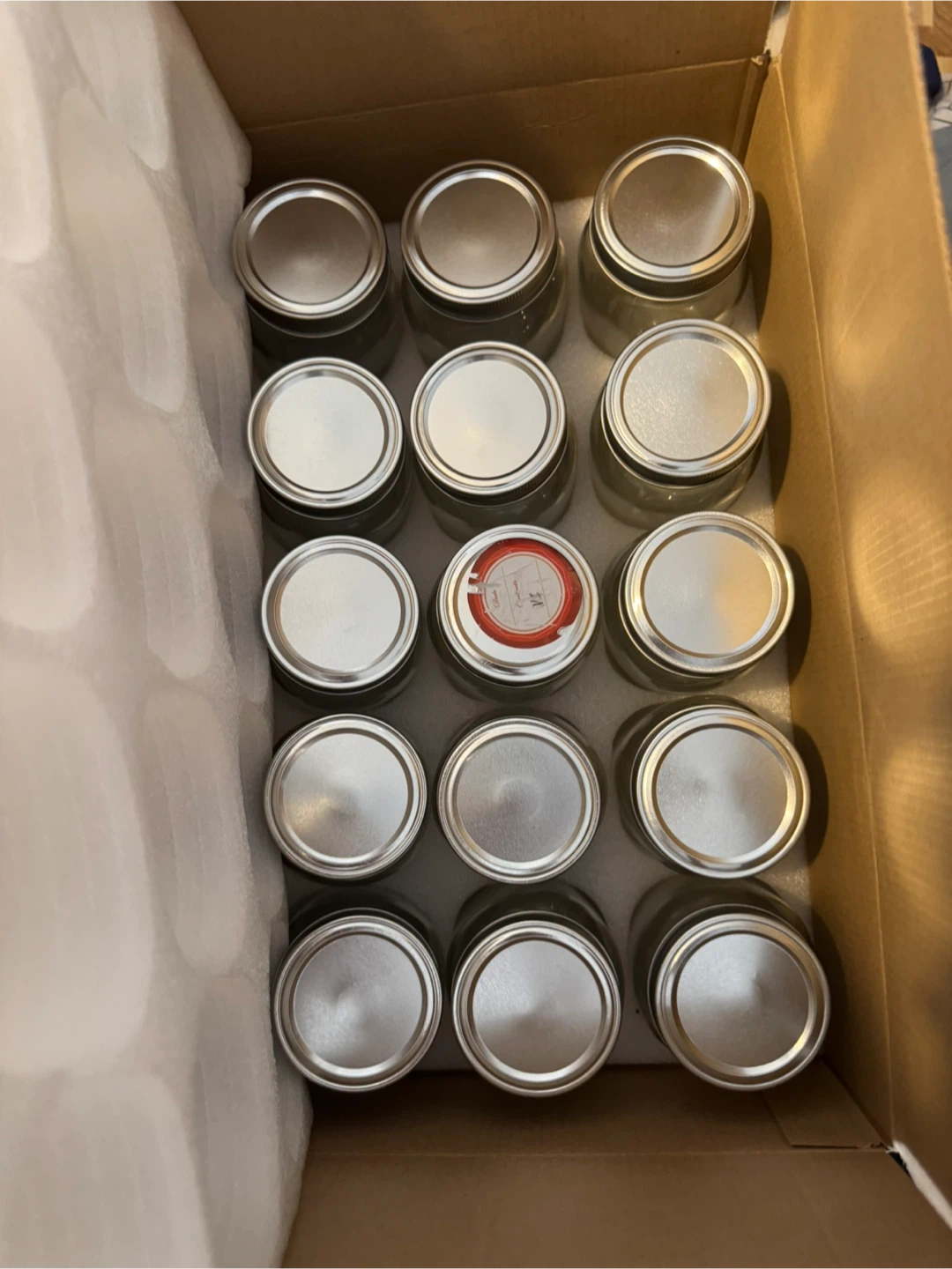 15 Glass Mason Jars with Lids