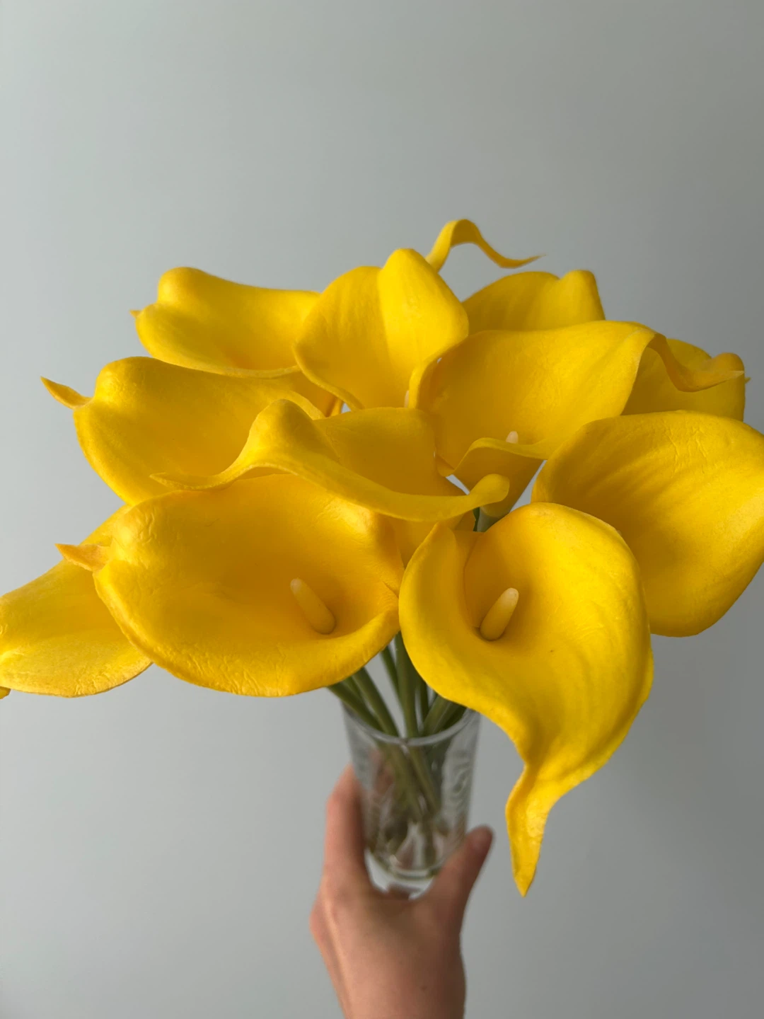 Yellow Calla Lily Artificial Flower Bouquet - photo 2