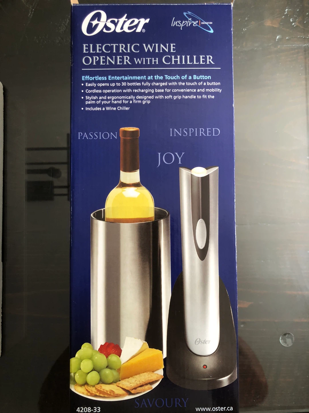 Oster Electric Wine Opener with Chiller