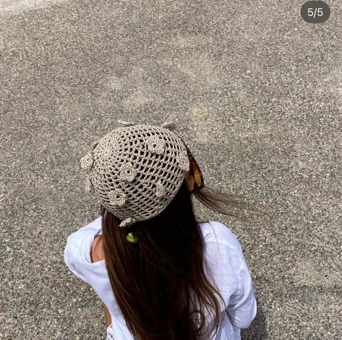 Brand new, never worn! I handmade these crochet beaded mesh hats - photo 2