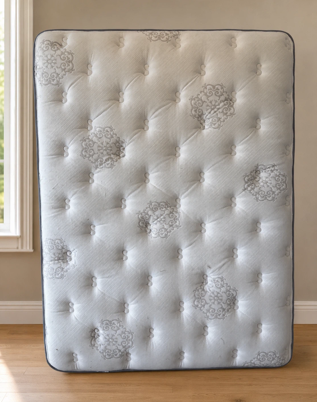 White Quilted Mattress with box - photo 2
