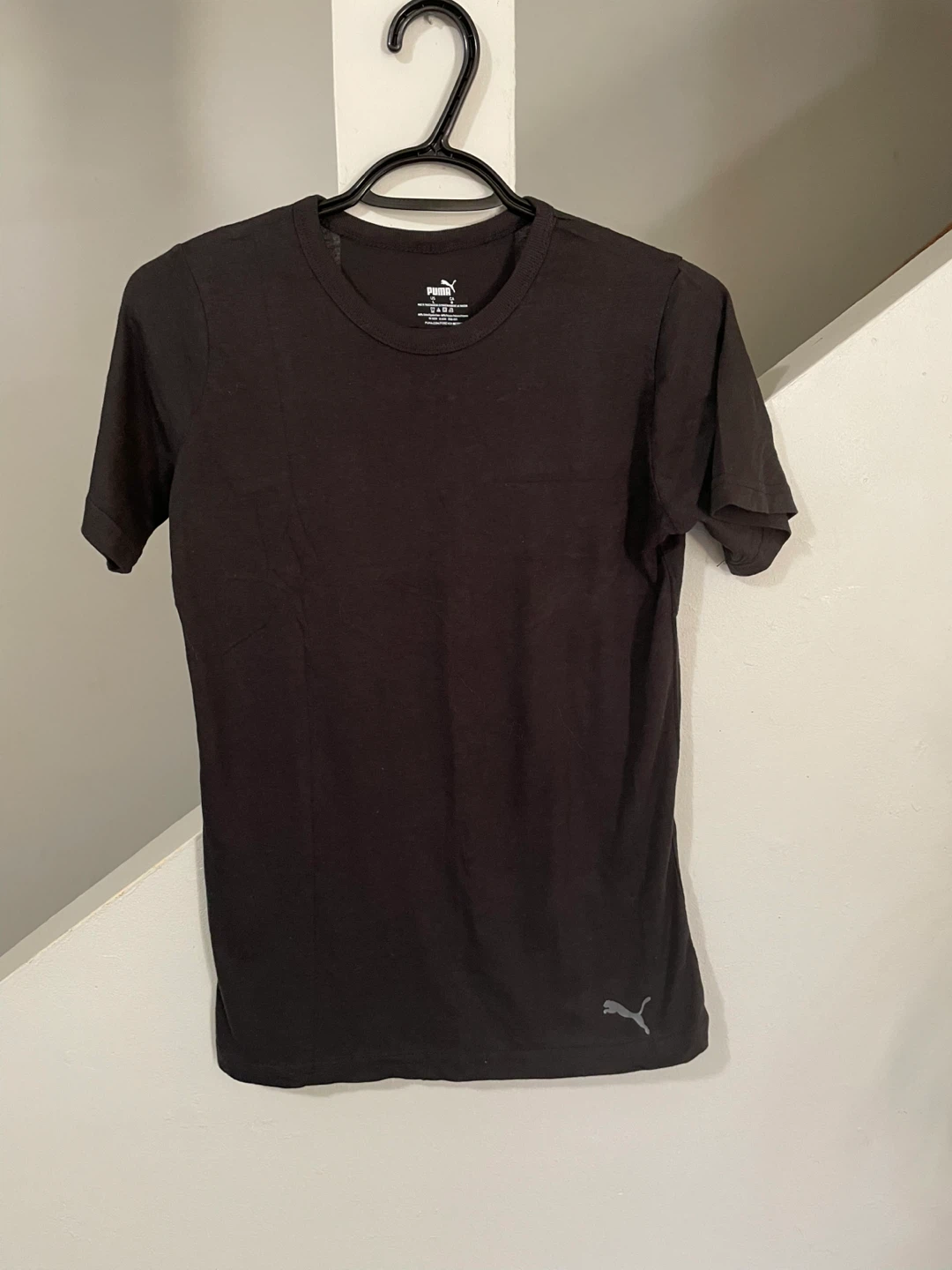 Puma Black T-Shirt - Youth Boys Large