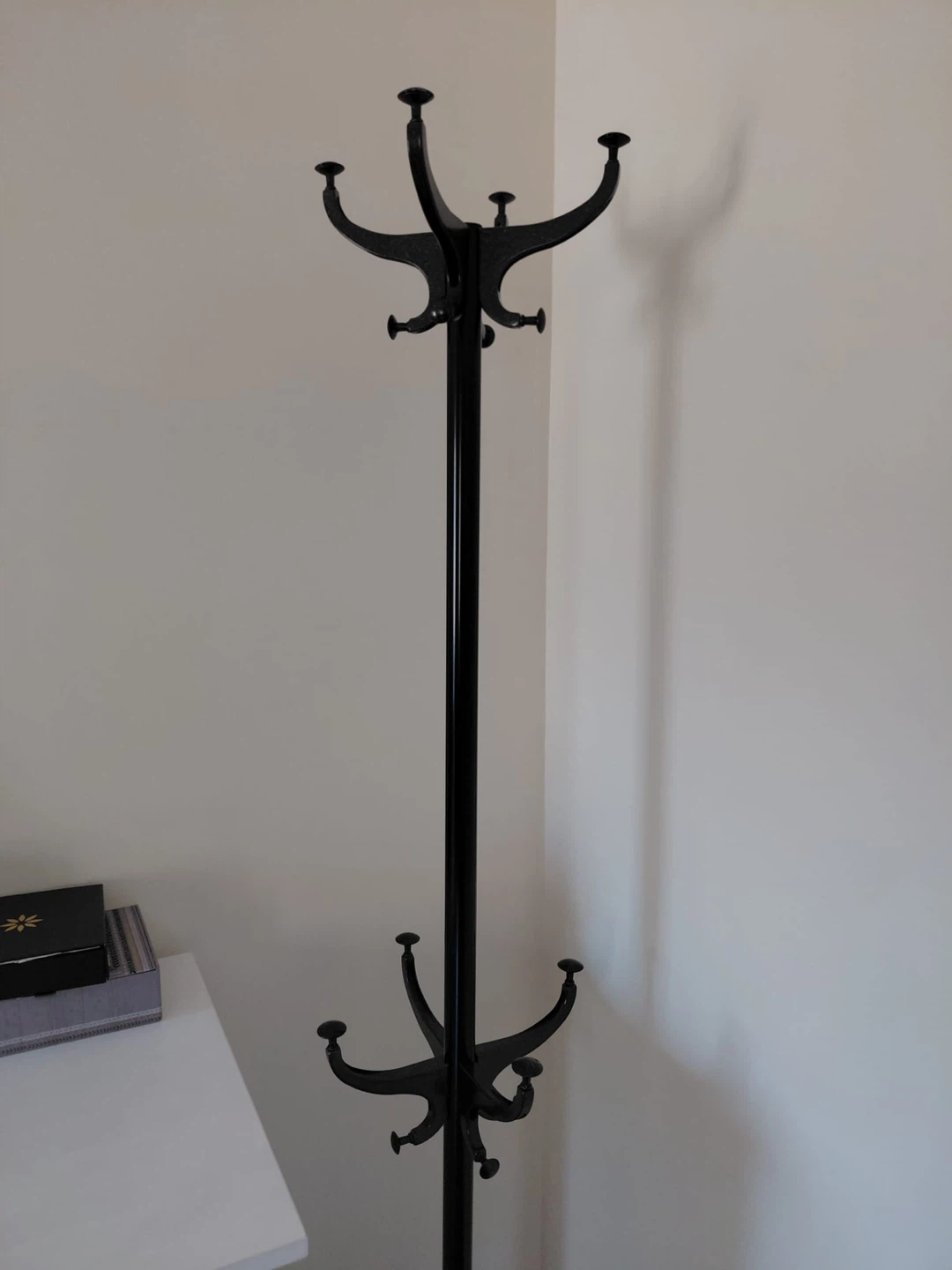 Black Metal Coat Rack Stand