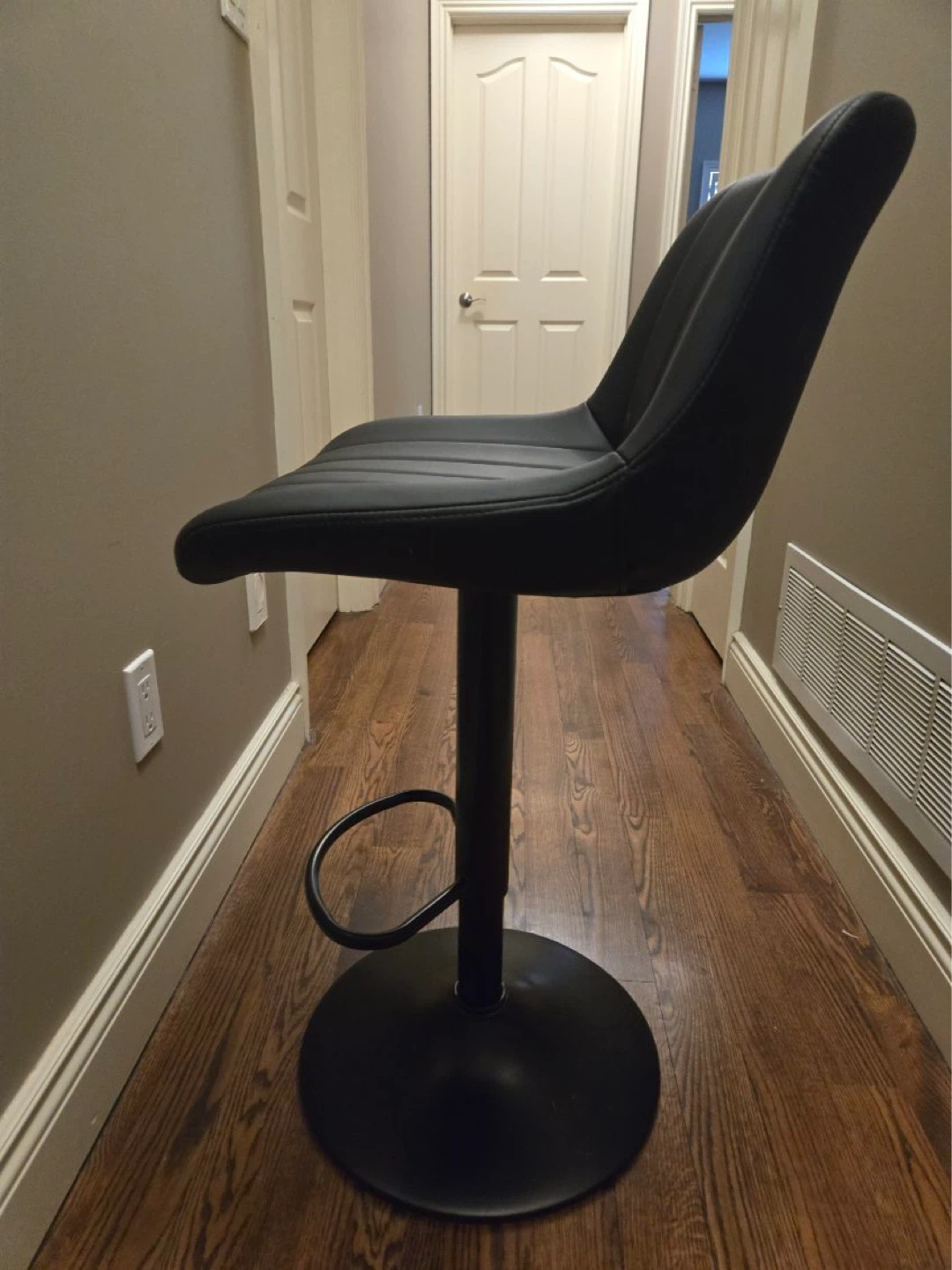 NEW! Black Adjustable Bar Stool Set of 4 - photo 2