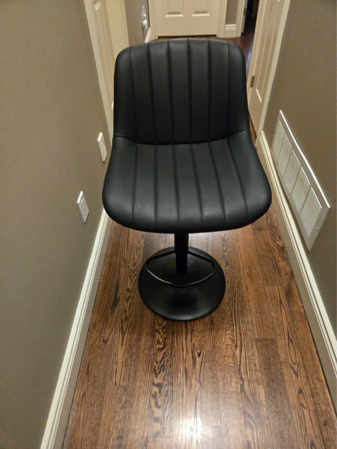 NEW! Black Adjustable Bar Stool Set of 4 - photo 3