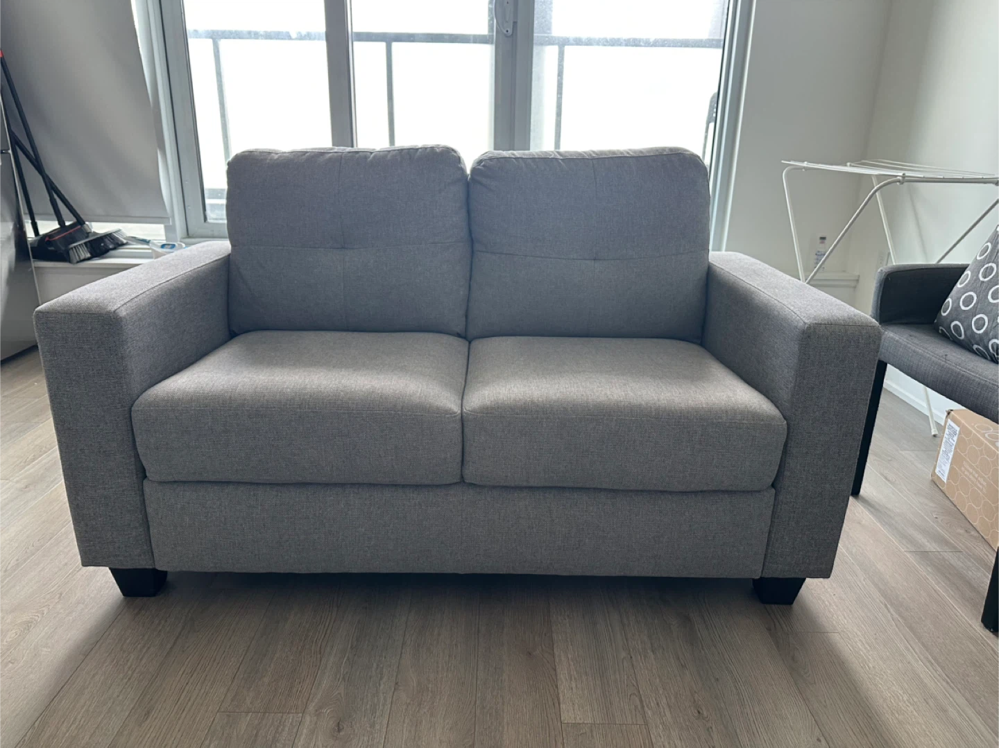 Grey Loveseat Sofa