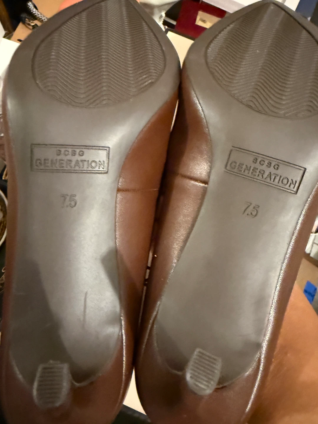 BCBG Generation Brown Heels Size 7.5 - photo 3