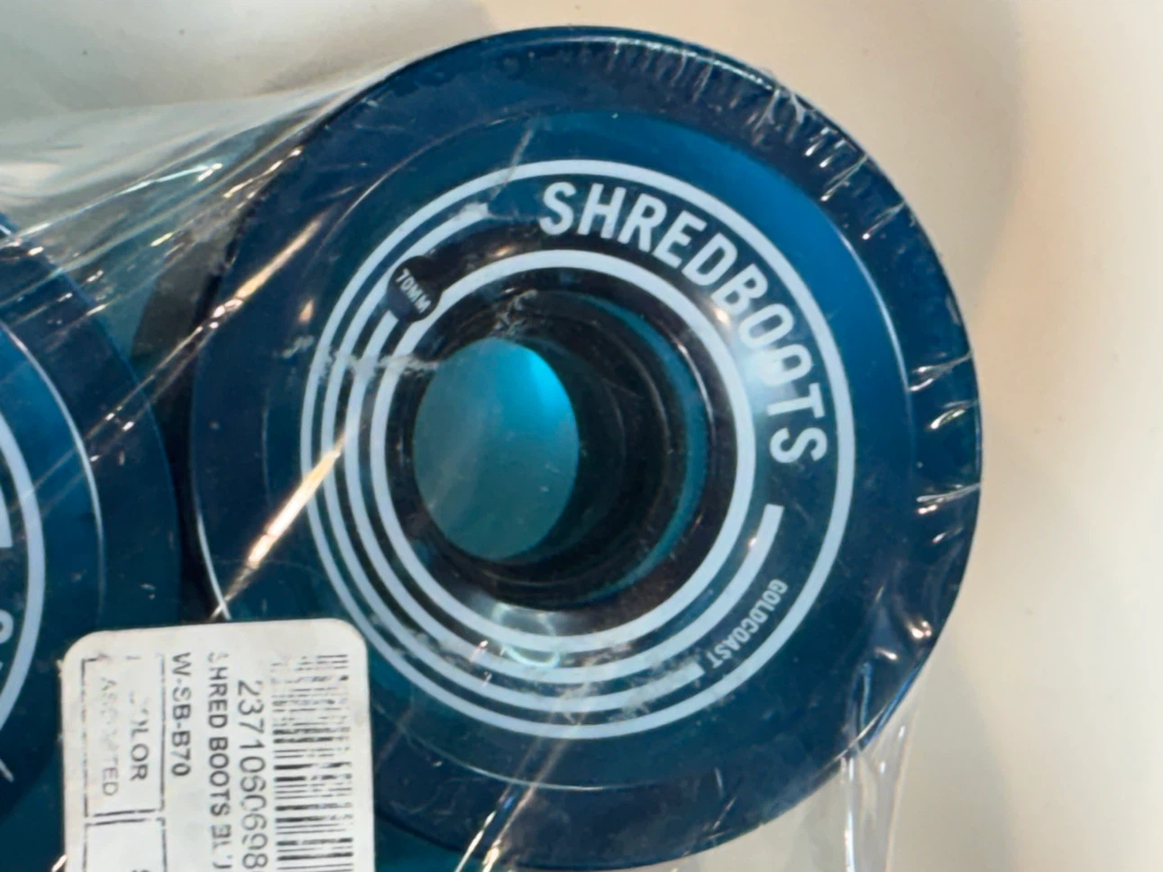 SHRED BOOTS 70mm Skateboard Wheels - Blue (Set of 4) - photo 3