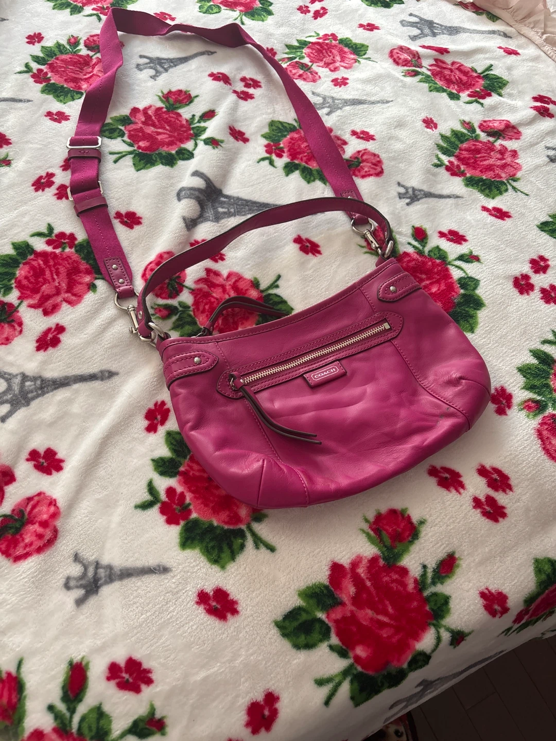 Coach Pink Leather Shoulder Bag - photo 2