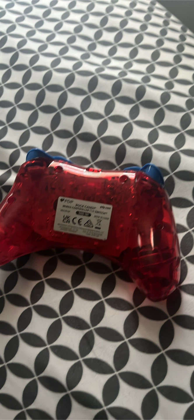 Red Mario Nintendo Switch Controller