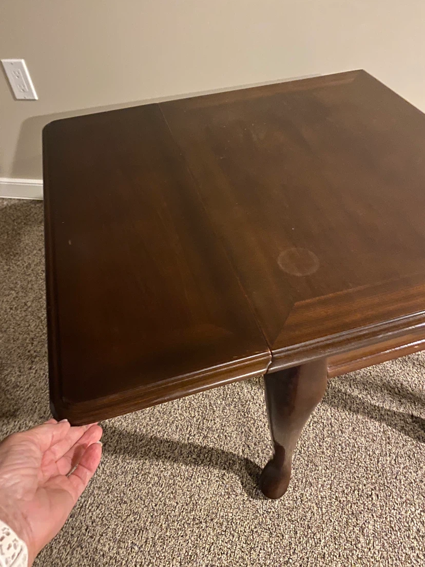 Wooden Drop Leaf Accent Table - photo 3