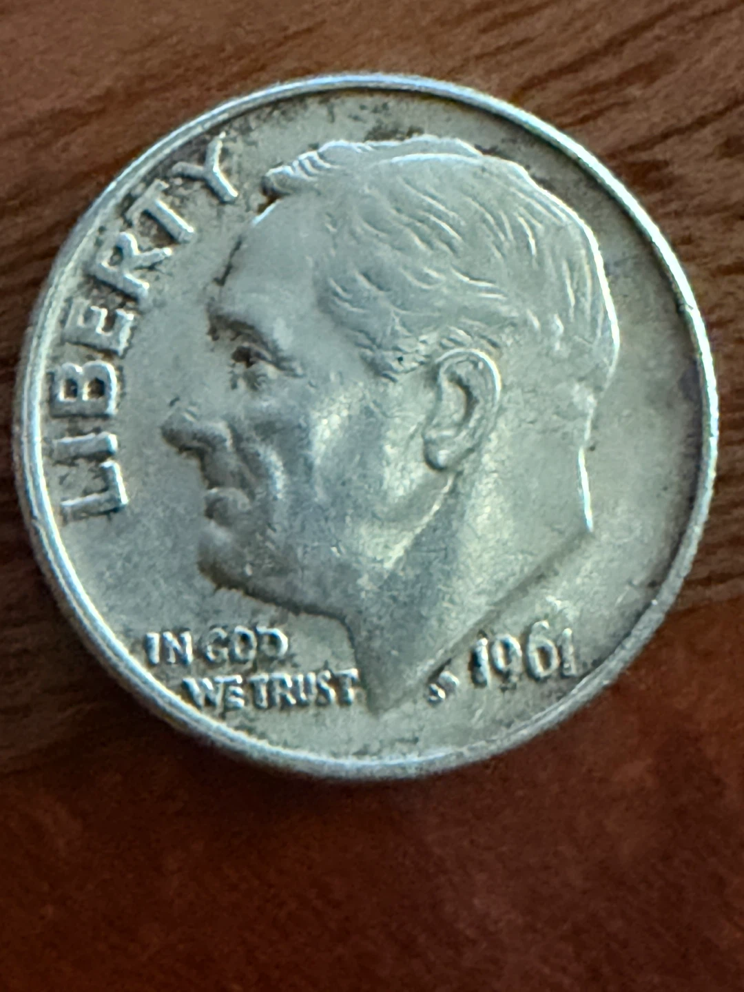 1961 US Dime Coin Roosevelt (Silver)