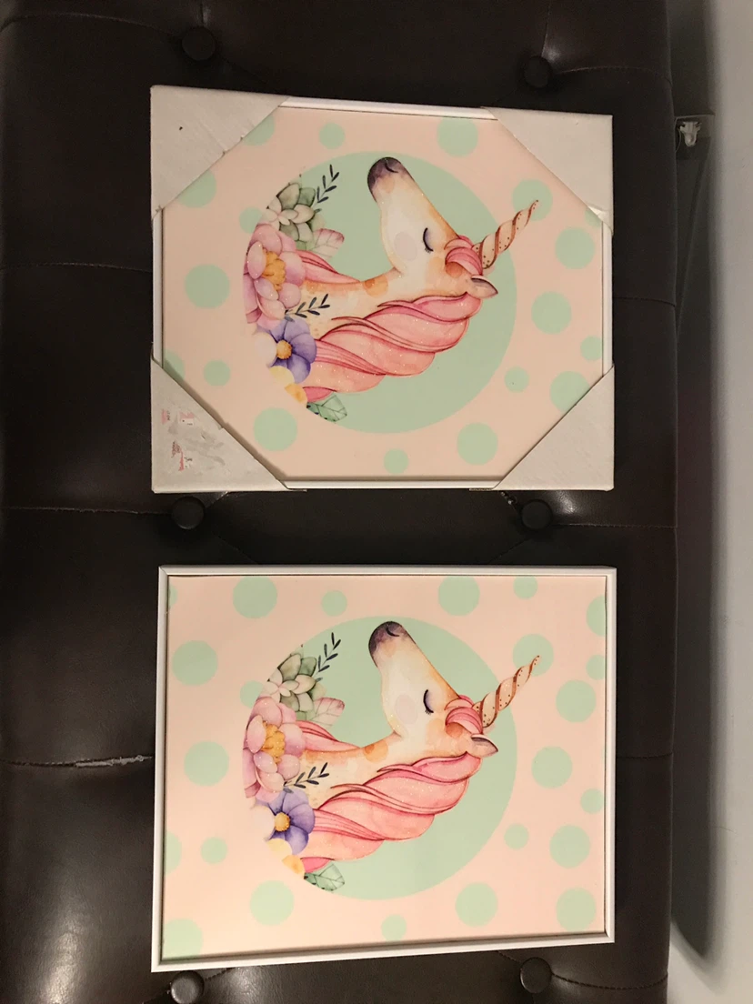 Unicorn Art Print Set 10x12 inches