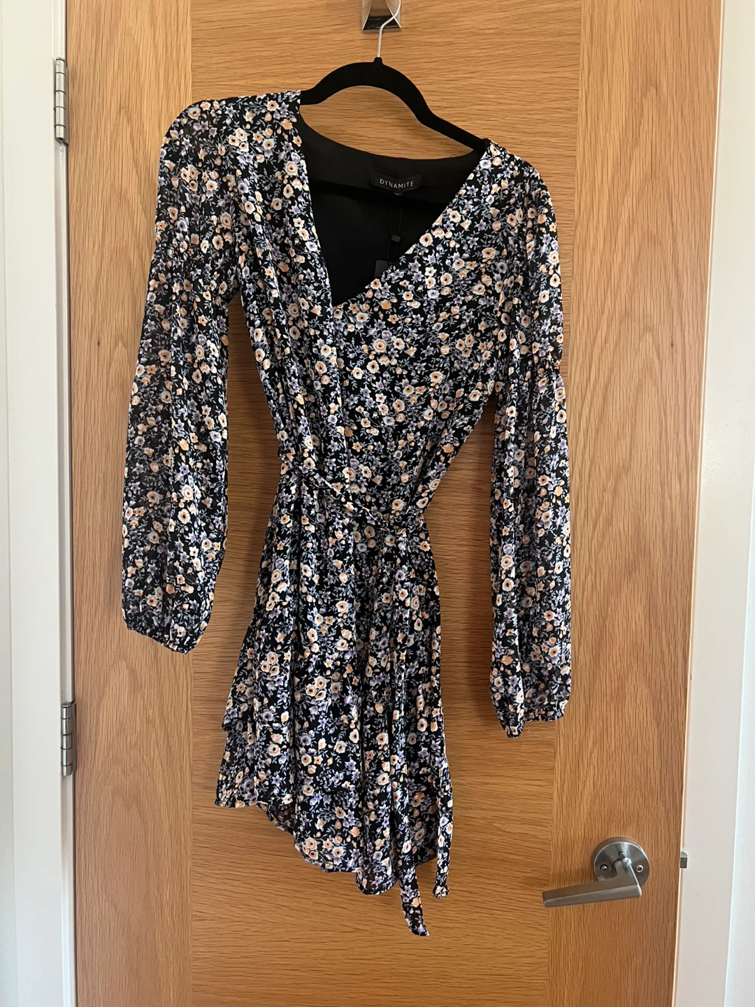 DYNAMITE Floral Wrap Dress - photo 2