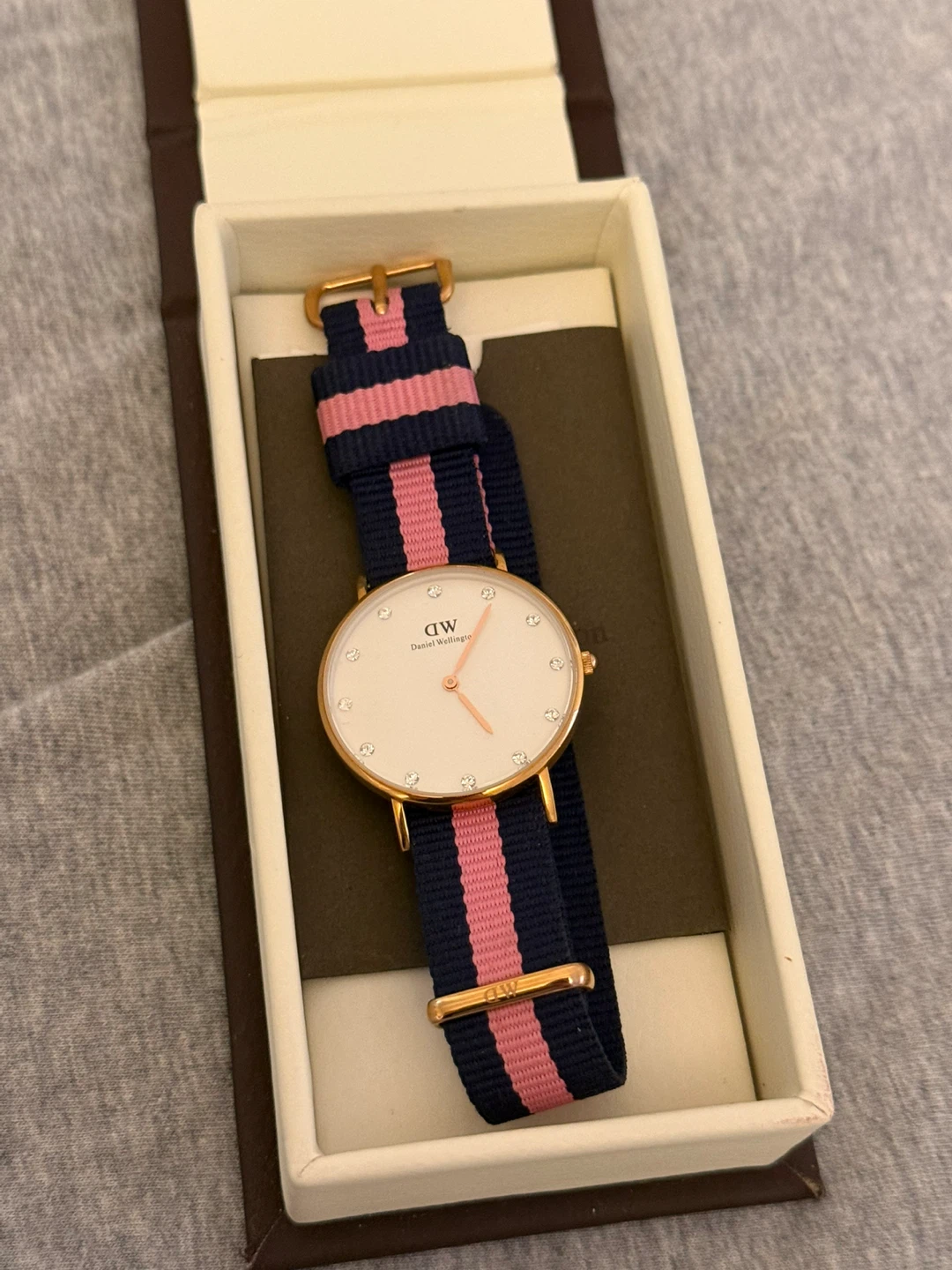 Daniel Wellington Watch with Striped Band