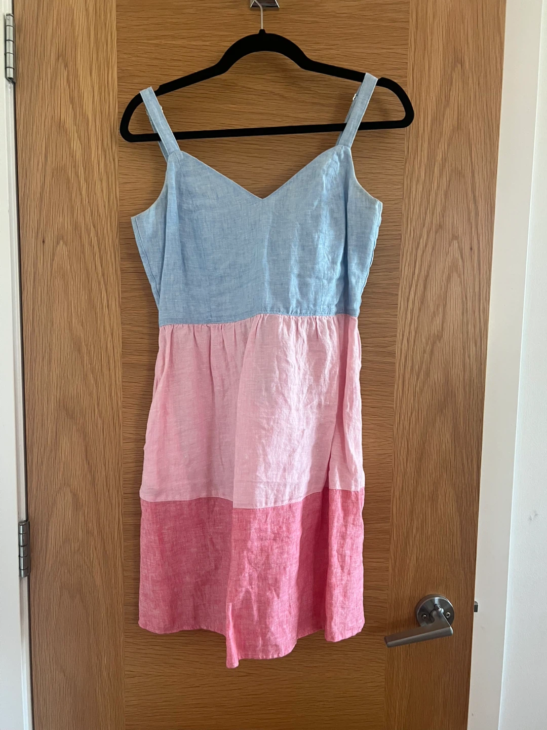 Colour Block Linen Blend Sundress - photo 2