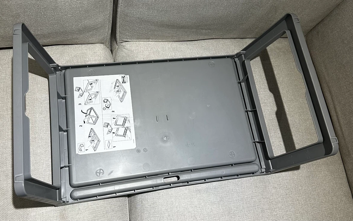 IKEA KLIPSK Bed Tray - Grey - photo 4