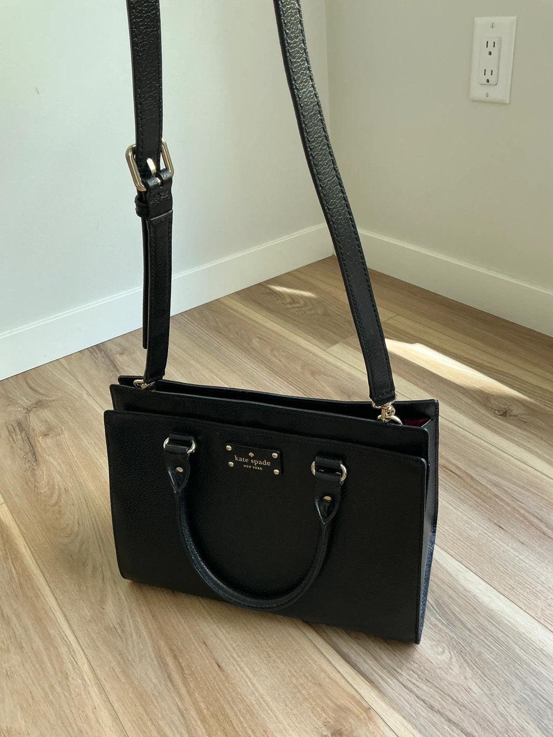 Kate Spade Black Leather Satchel Handbag - photo 2