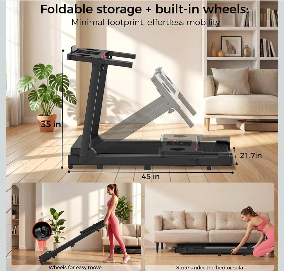 Ours Treadmill With Handle - photo 3
