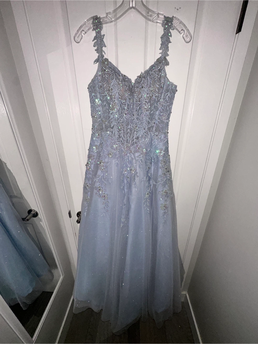 Light Blue Sparkly Formal Gown - photo 2