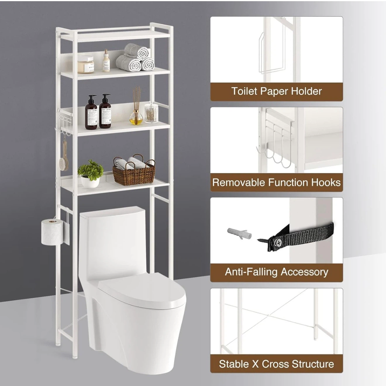 Over The Toilet Storage