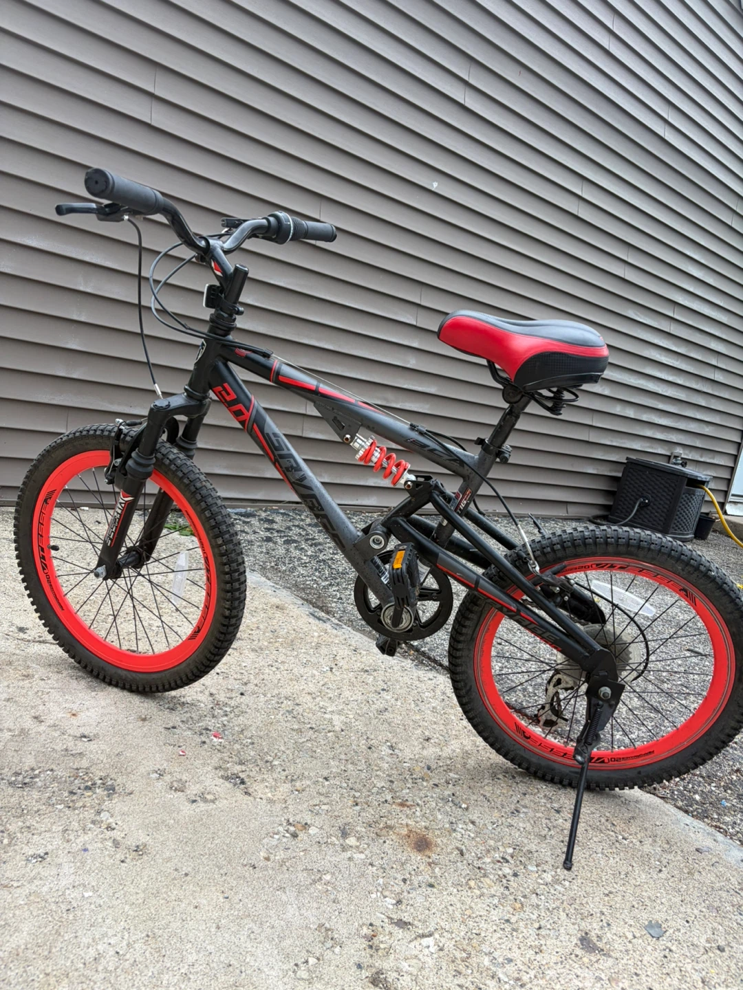 Black and Red Boys BMX Bike