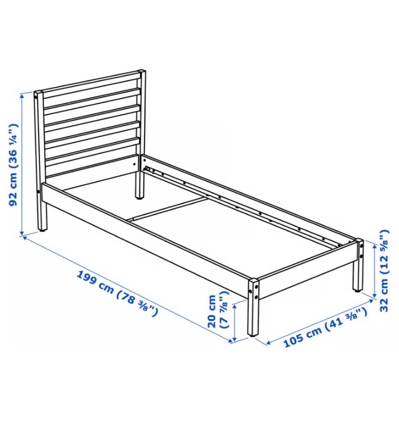 Like New IKEA TARVA Twin Bed Set (CAN DELIVER) - photo 2