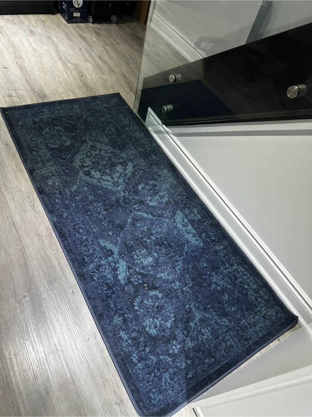 Dark Blue Pattern Rug - photo 3