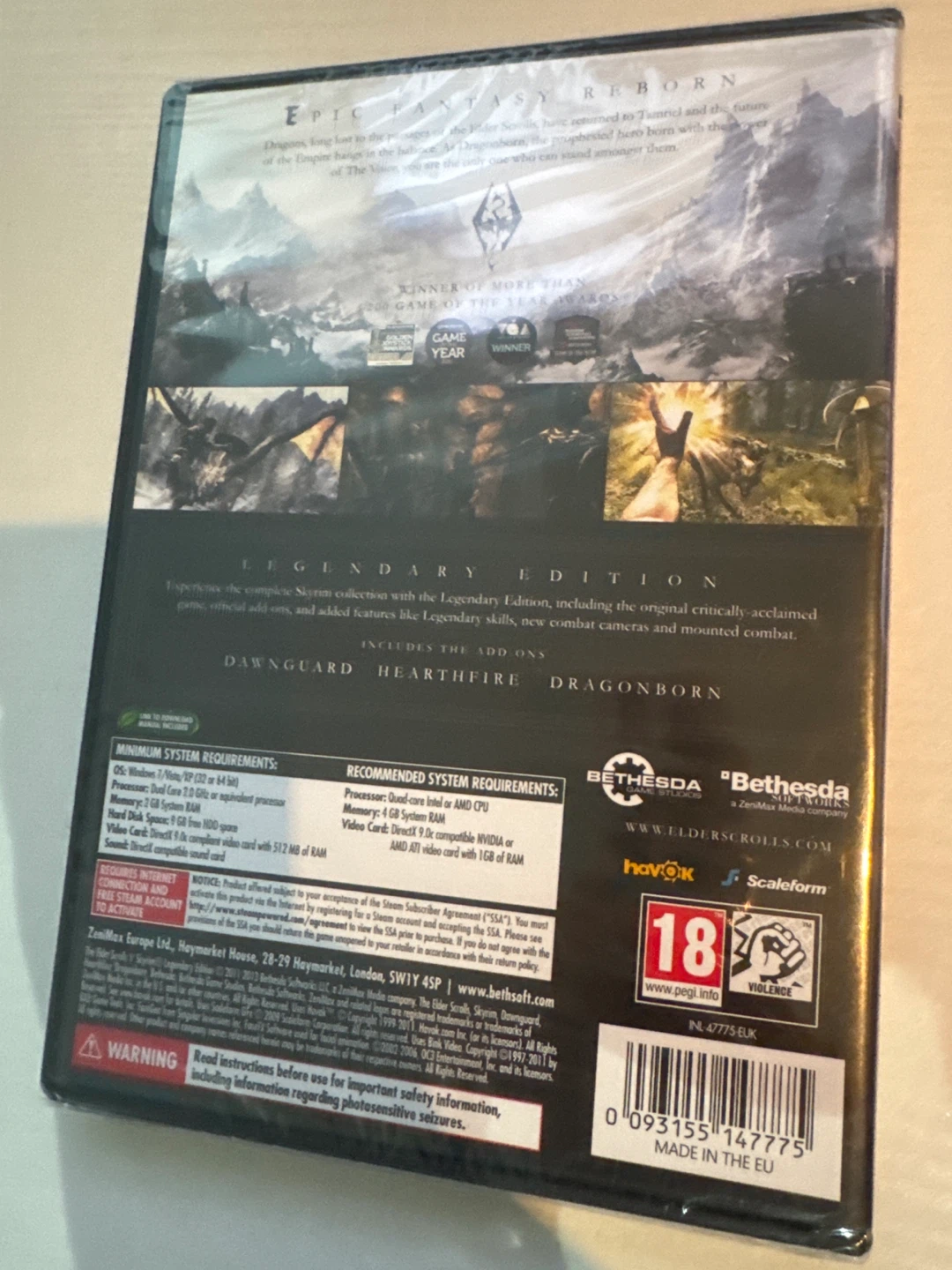 The Elder Scrolls V Skyrim Legendary Edition PC Game - photo 2