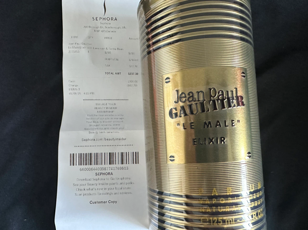 Jean Paul Gaultier Le Male Elixir Eau de Parfum 125ml