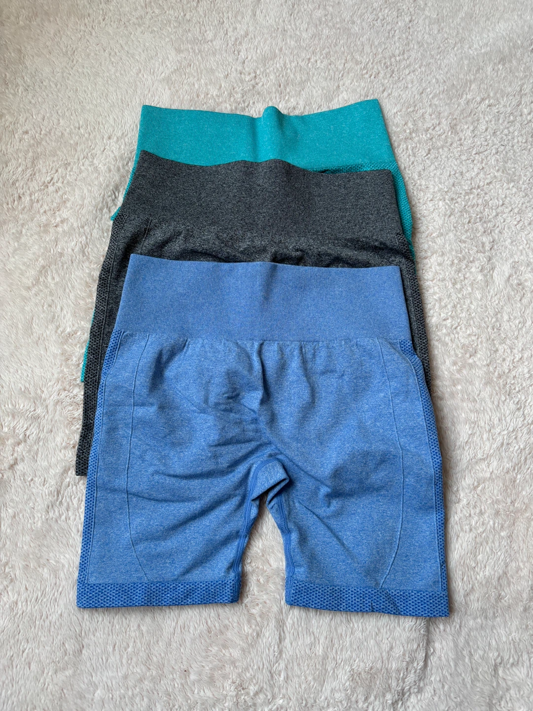 3 Pack Women's Seamless Workout Shorts