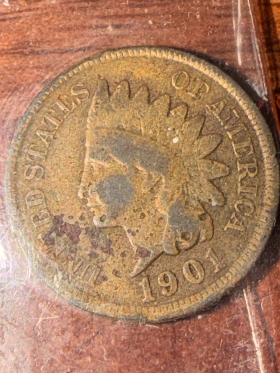 1901 Indian Head Cent Coin - photo 3