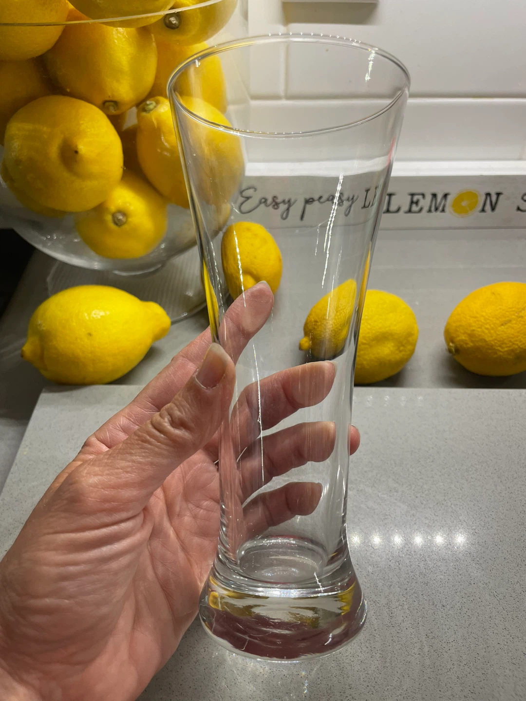 Set of 12 Clear Glass Drinking Glass