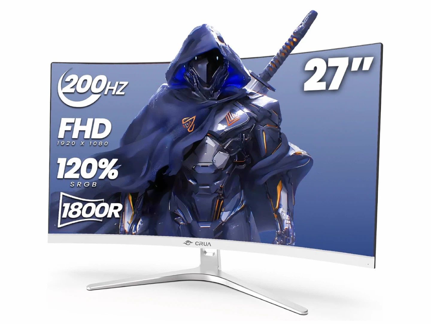 27" CRUA Curved Monitor - 200Hz FHD 1800R