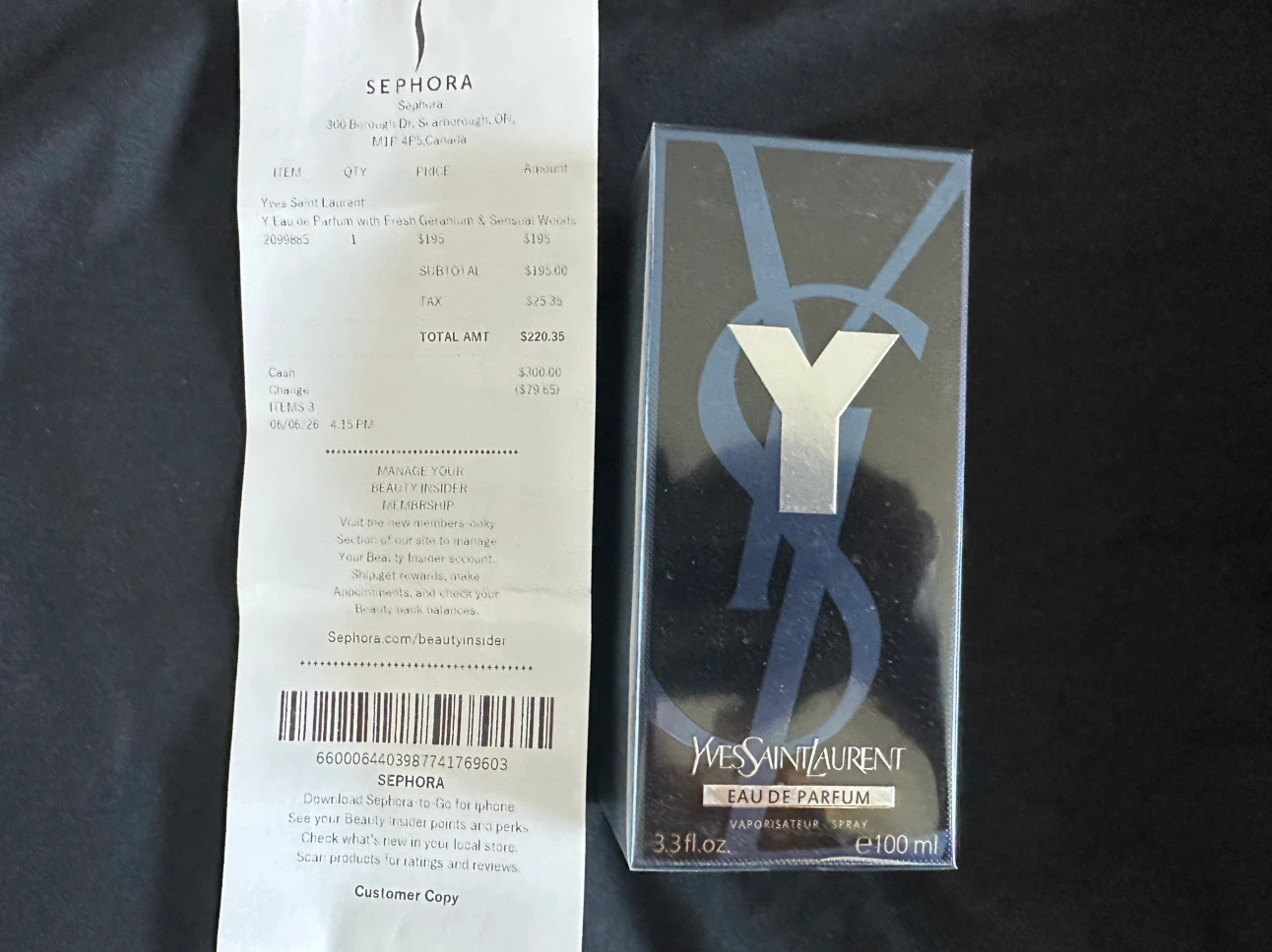 Yves Saint Laurent Y Eau de Parfum for Men 100ml