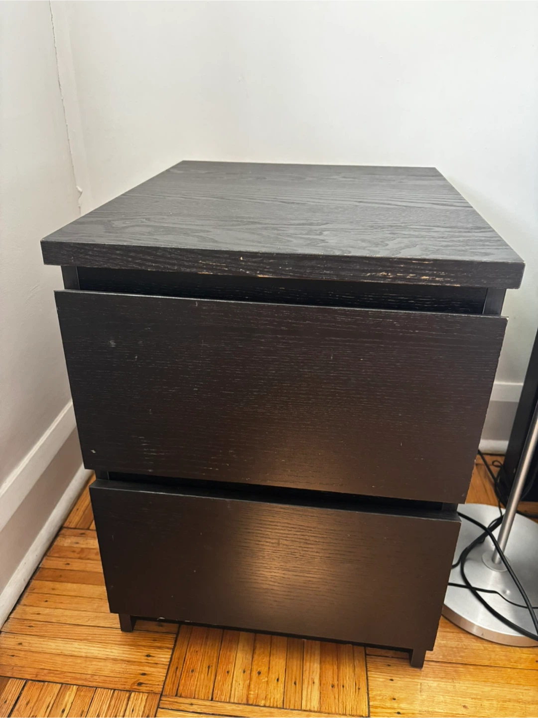 Black 2-Drawer Dresser