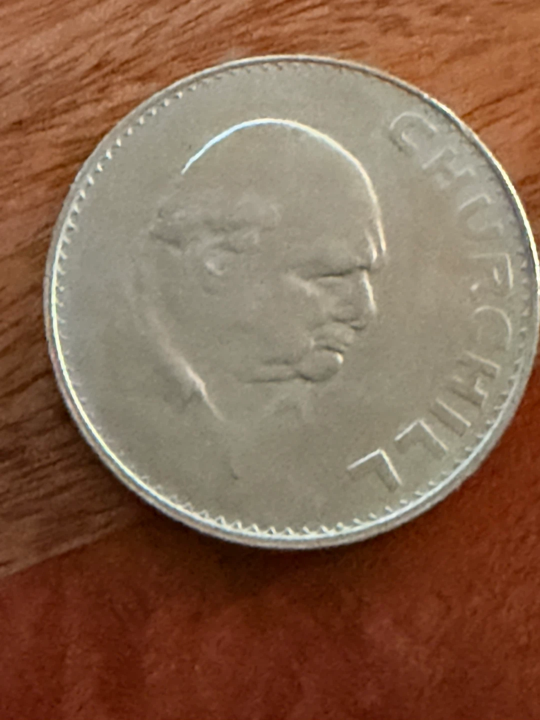 1965 UK Queen Elizabeth II & Winston Churchill Coin