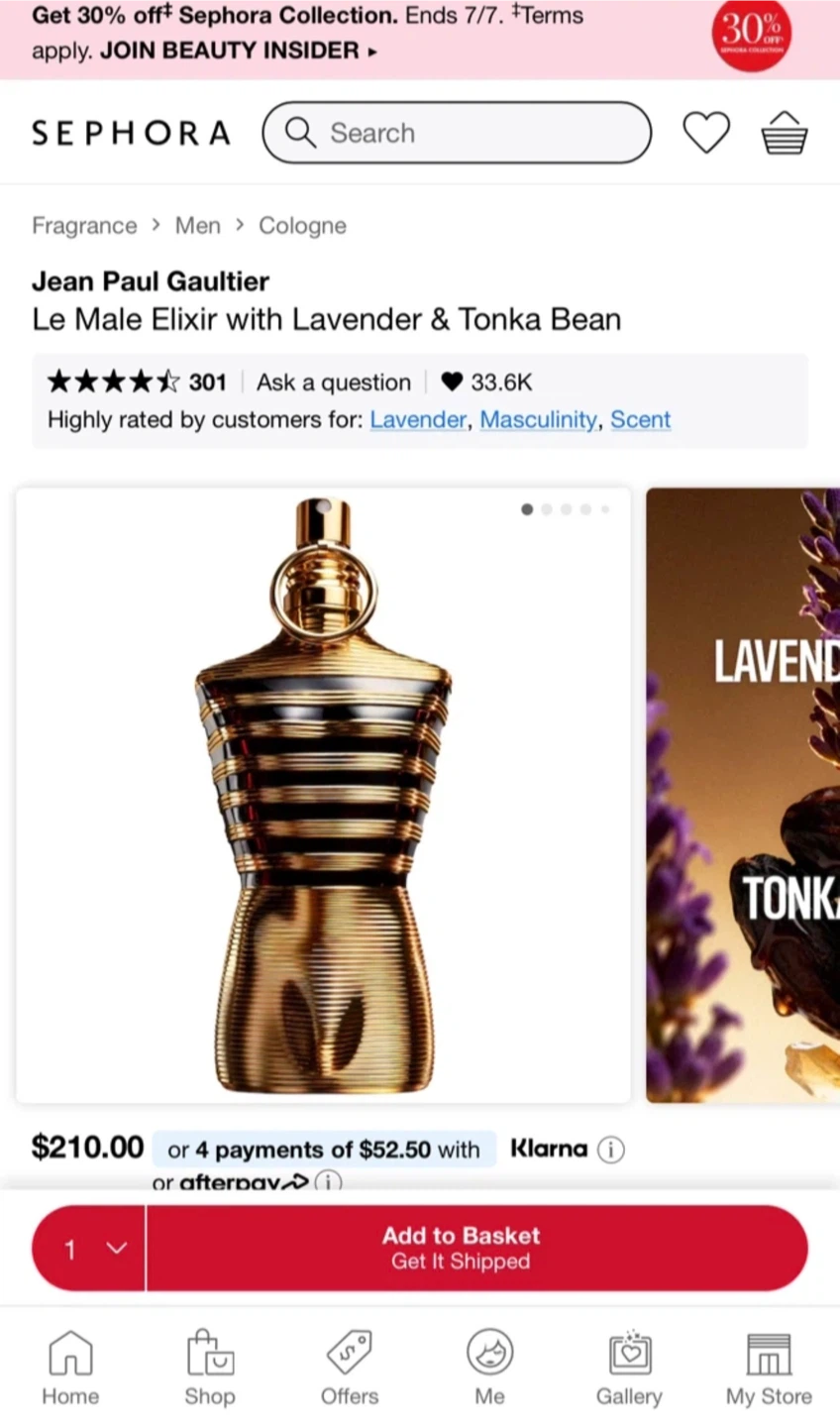 Jean Paul Gaultier Le Male Elixir Eau de Parfum 125ml - photo 5