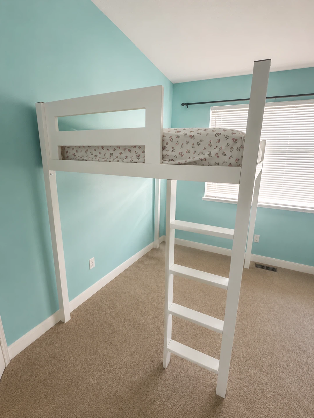 White Loft Bed