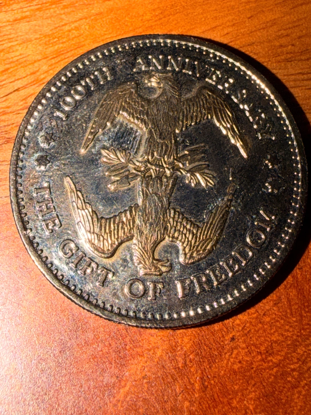 Statue of Liberty 100th Anniversary Medal Coin 1886-1986 - photo 2
