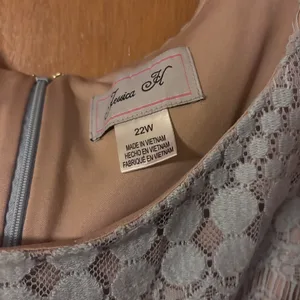 Jessica H. Light Blue Lace Dress 22W