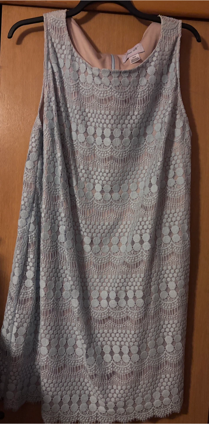 Jessica H. Light Blue Lace Dress 22W - photo 2