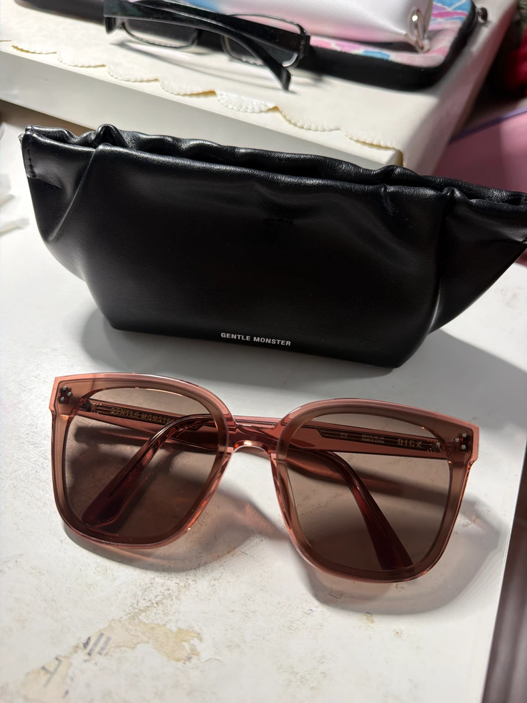 Gentle Monster Pink Square Sunglasses