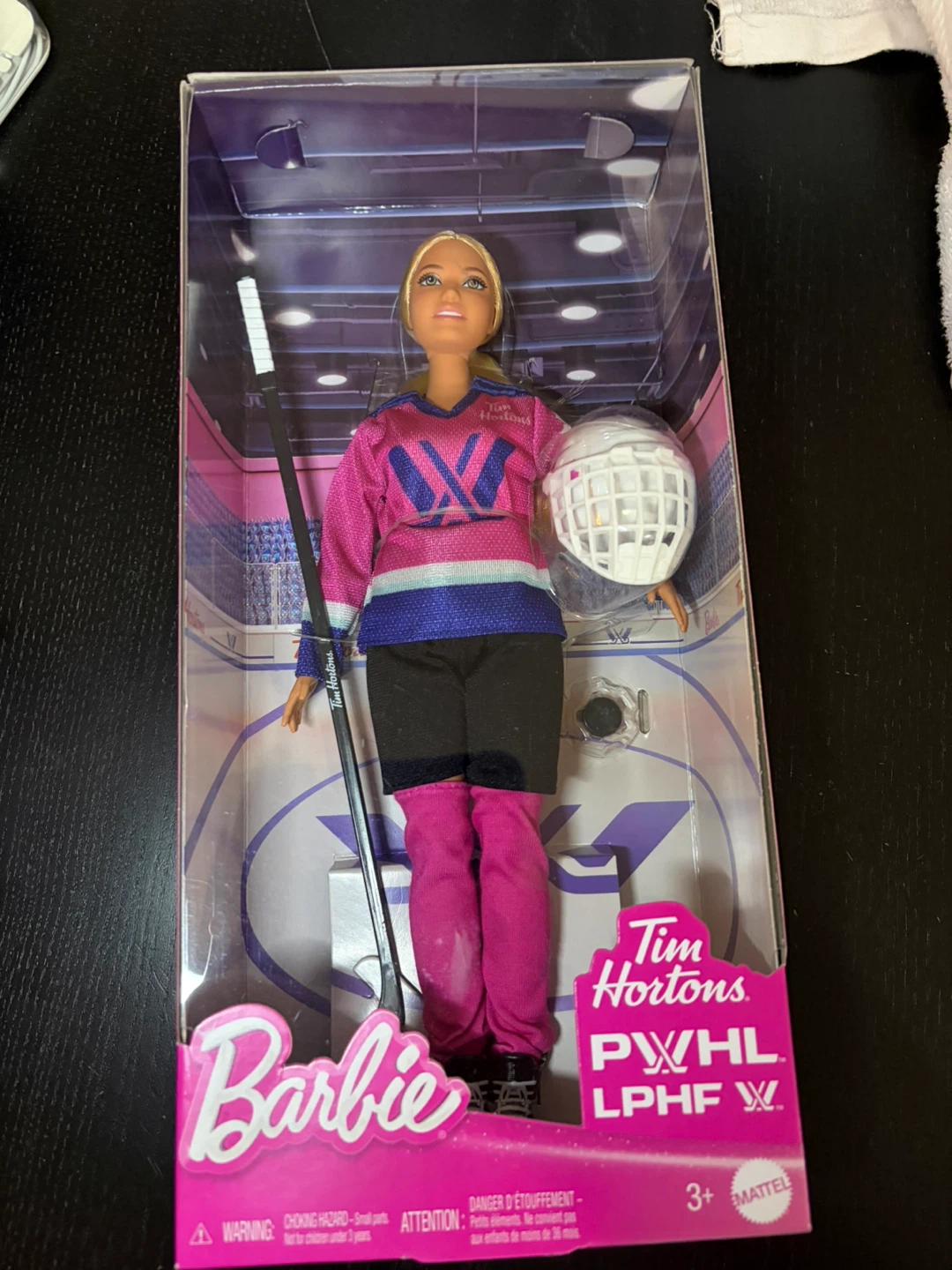 PWHL Barbie Tim Hortons X2 (both light and dark skin)