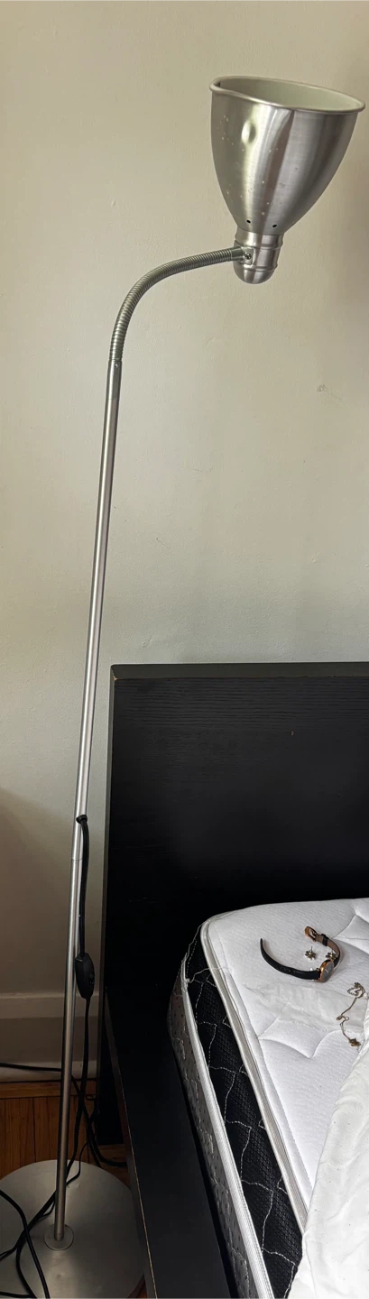 Silver standing  lamp