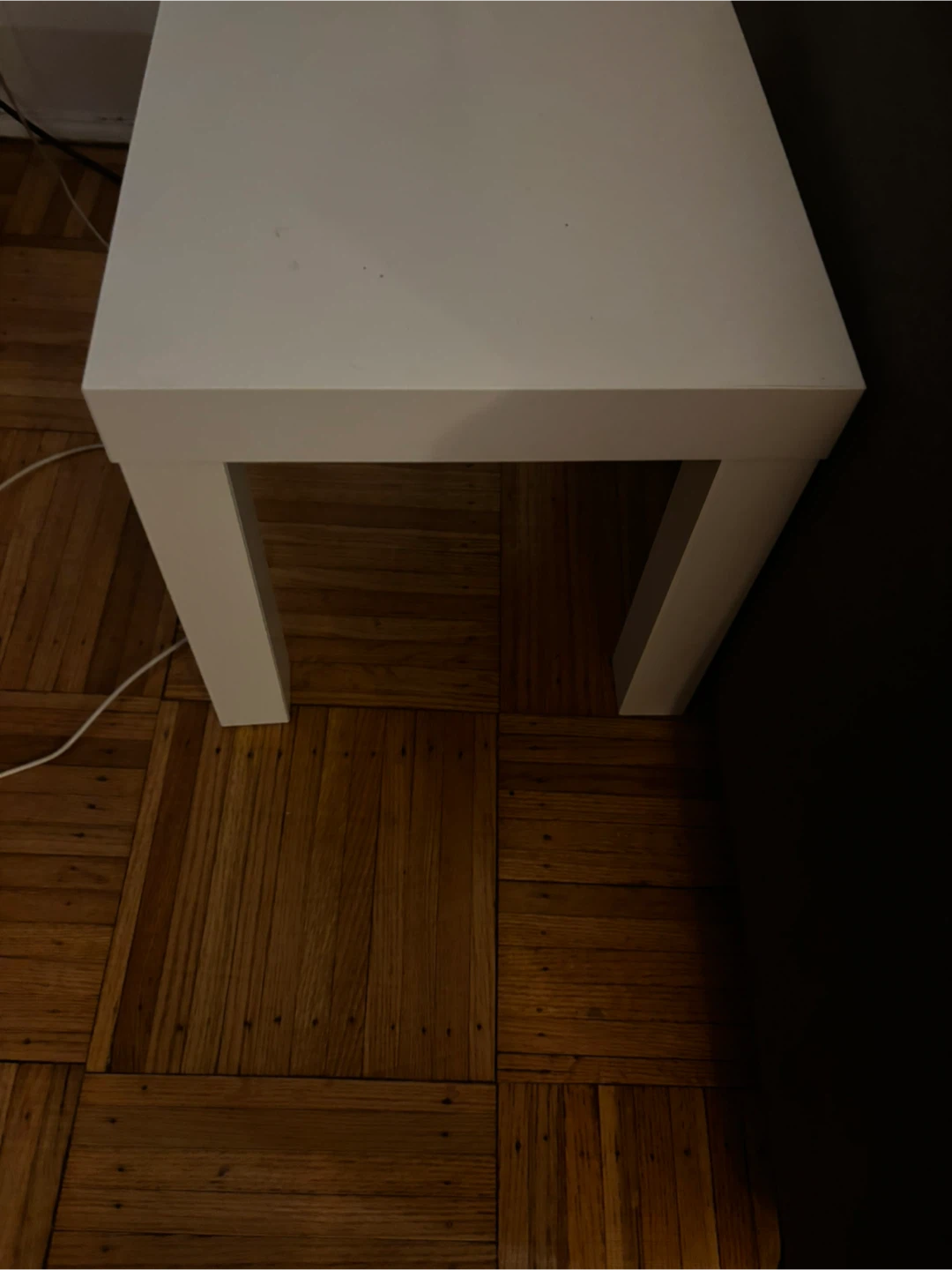 White coffee tables (3) Large, medium and small